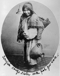 The sister of Chief James Sqwameyuks