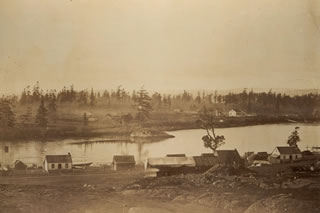 James Bay, Victoria as it looked when The Sisters of St Ann arrived in 1858.