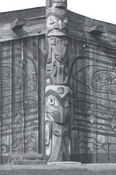 Lower half of the Haida House Frontal Pole
