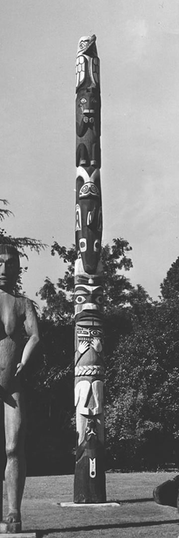 Coast Salish Pole