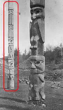 Mât totémique gitxsanin Situ