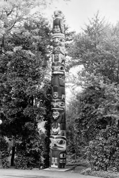 Haida Pole amongst the trees