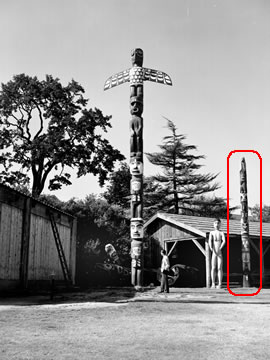 Coast Salish Pole in Thunderbird Park