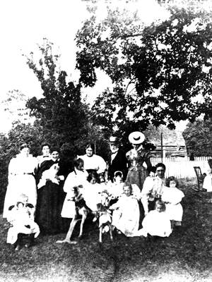 Tea party in the Helmcken garden