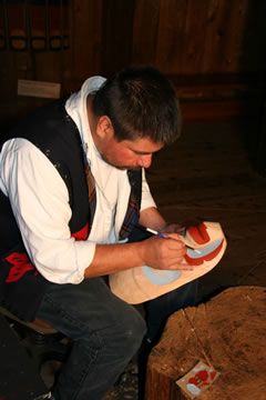 David Knox Paints a Mask