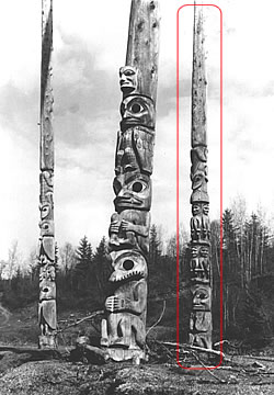 Gitxsan Pole in Situ