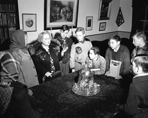 School class visiting Helmcken House in 1949