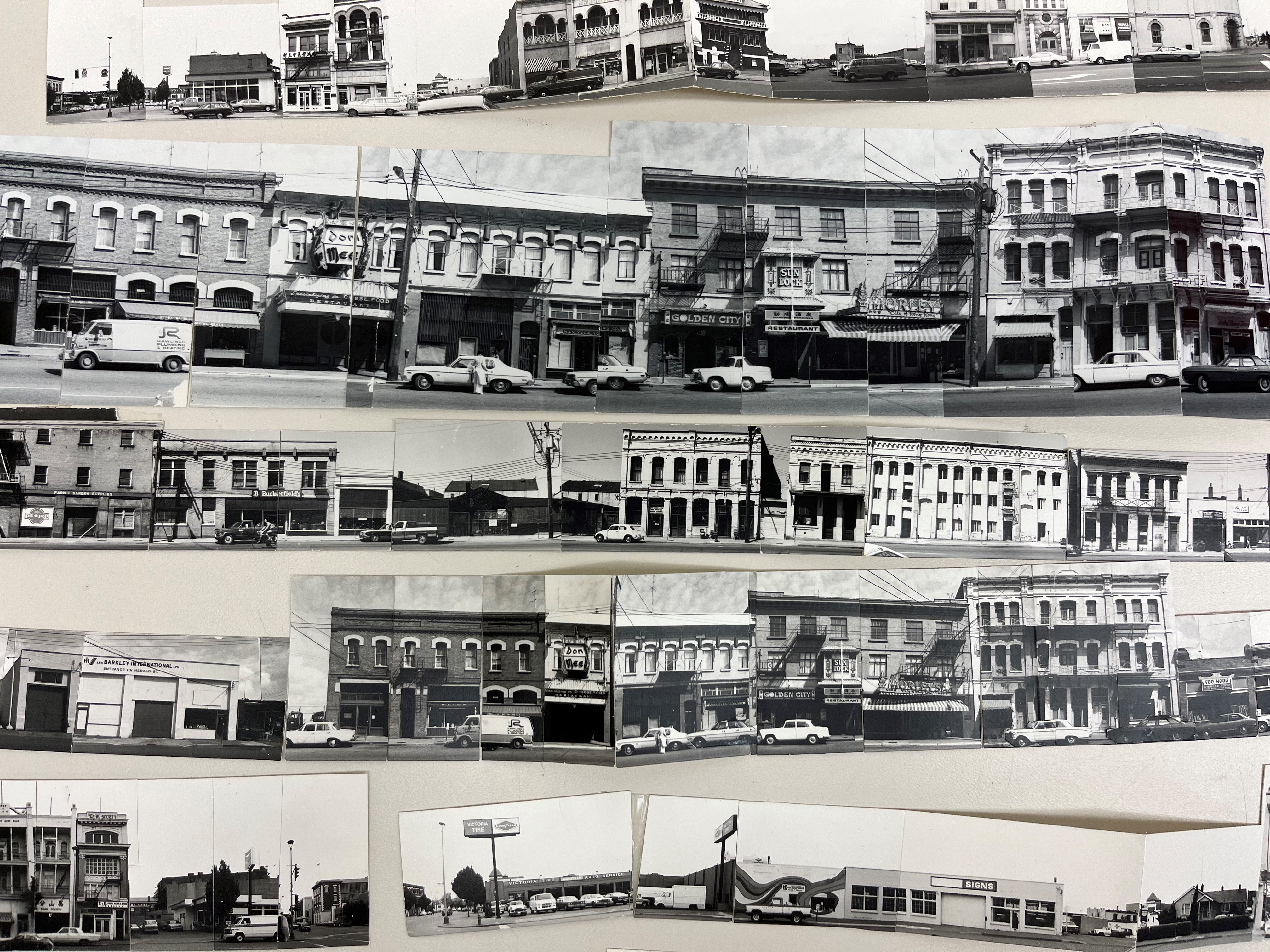 Handmade panorama images of Victoria’s Chinatown. 