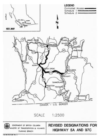 A black and white copy map from OIC 114-1992